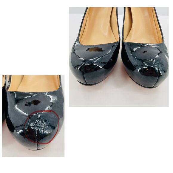 Kate Spade Black Patent Leather Classic Platform Party Sexy Stiletto Heel 8.5 - Picture 13 of 13